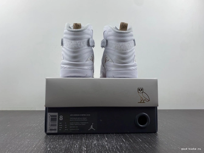 Rep OVO AA1239-135 8 Retro Jordan White 0720